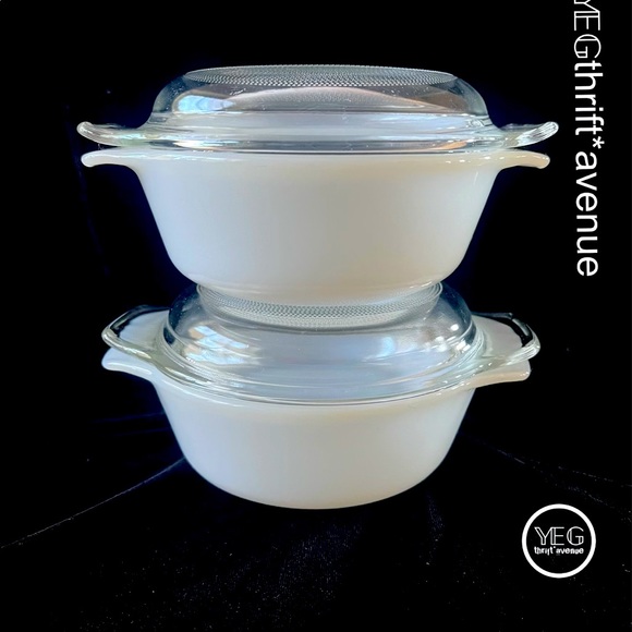 2 Vintage FireKing Refrigerator dishes - Picture 1 of 4